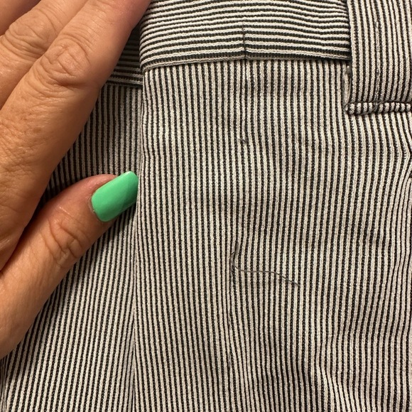 Glen Oaks No Iron Gray Pinstripe Dress Pants ~33x29 - Picture 6 of 14